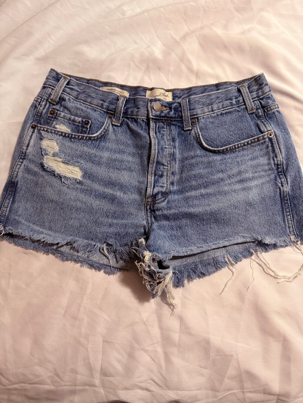 Women's High-Rise Mini Cut-Off Shorts By Universal Thread Size 12